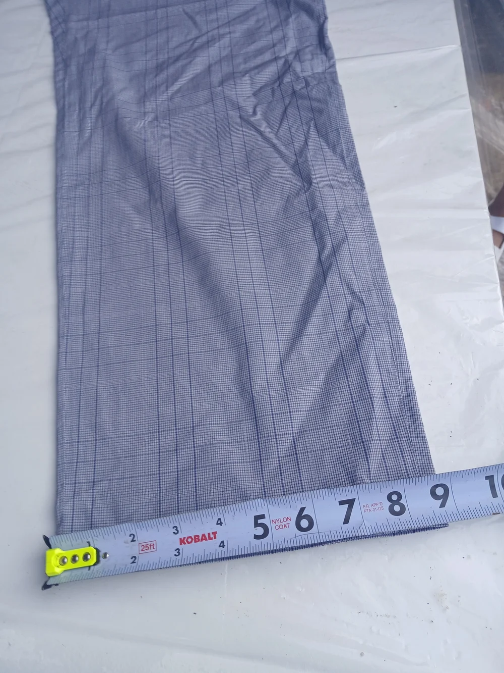 Banana Republic Light Blue Plaid Chinos
